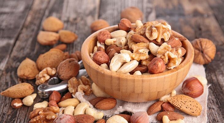 Nueces para aumentar la potencia.